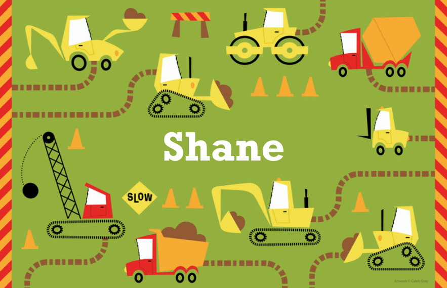 Construction Zone Placemat