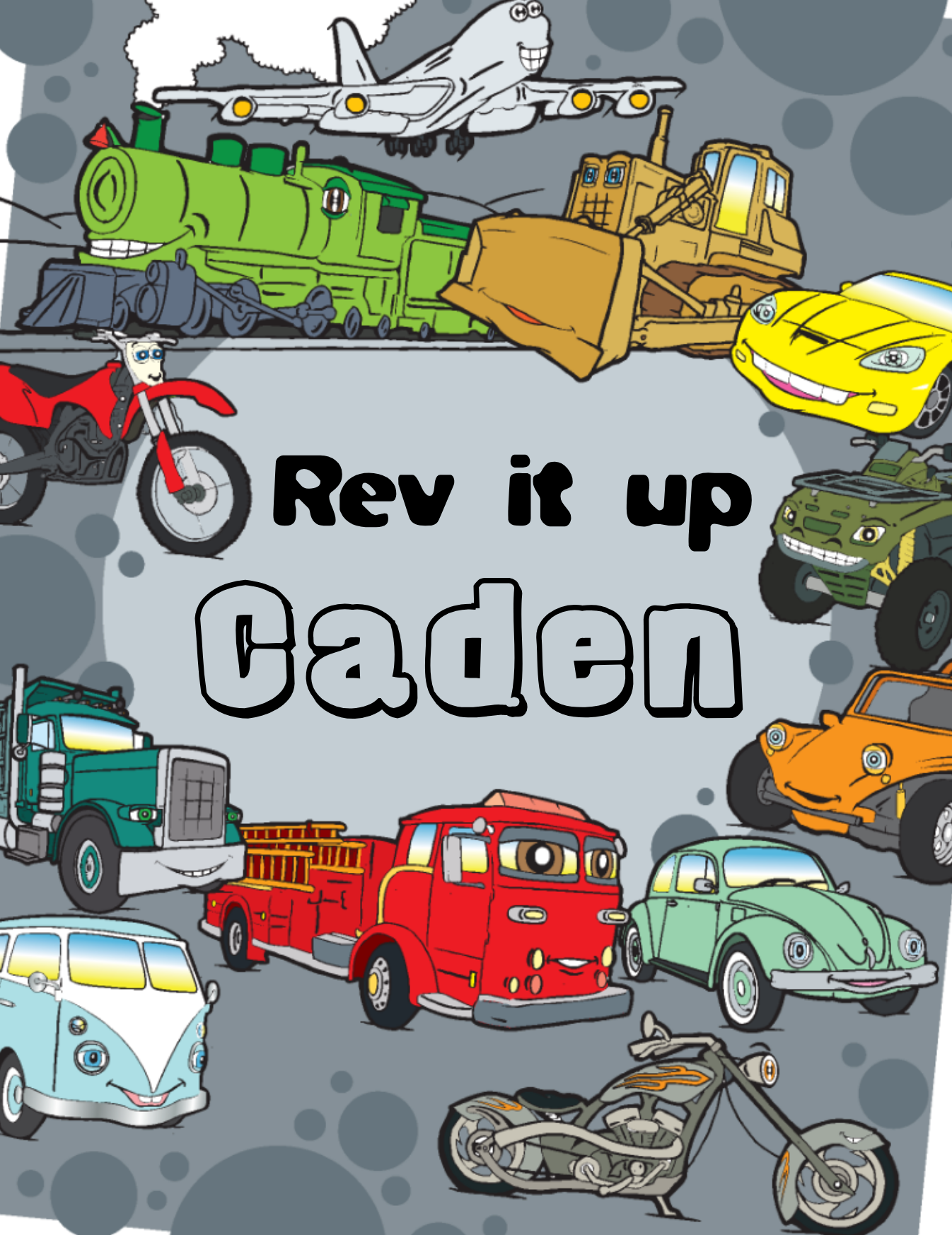 Rev-It-Up Coloring Book