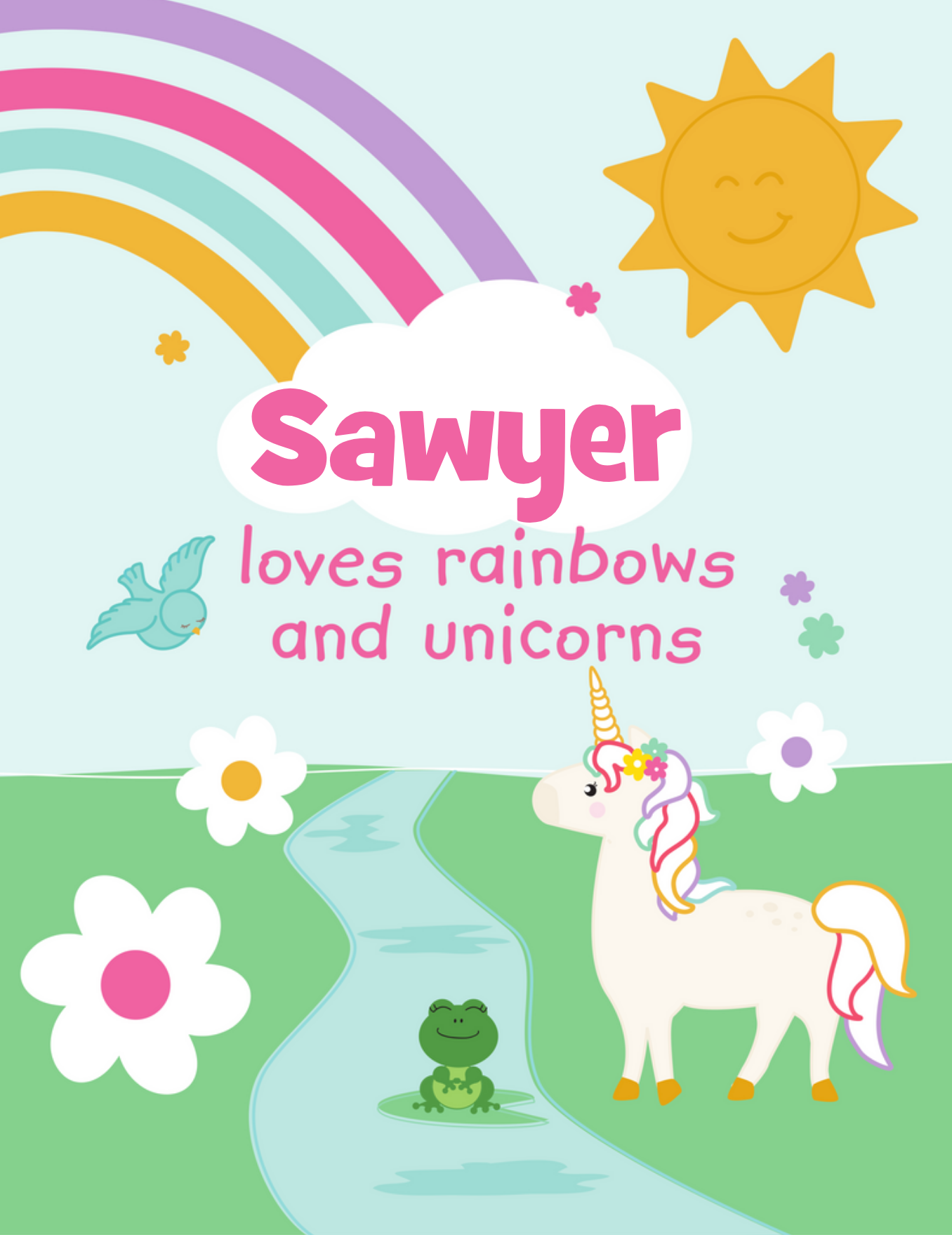 Rainbows and Unicorns Coloring Book