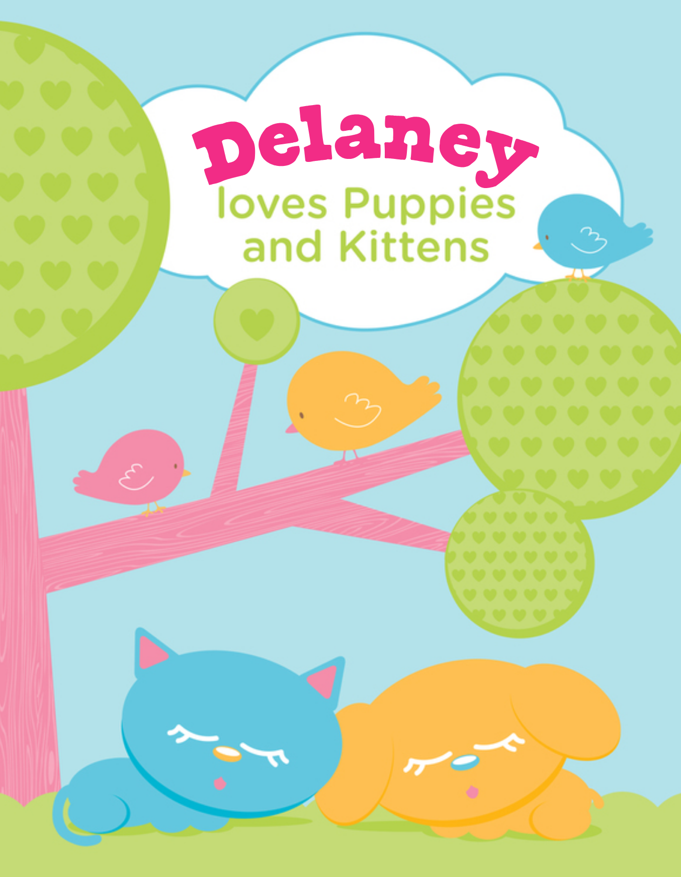Puppies and Kittens Coloring Book