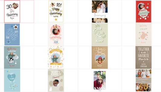 A7 Fold Over Greeting Card