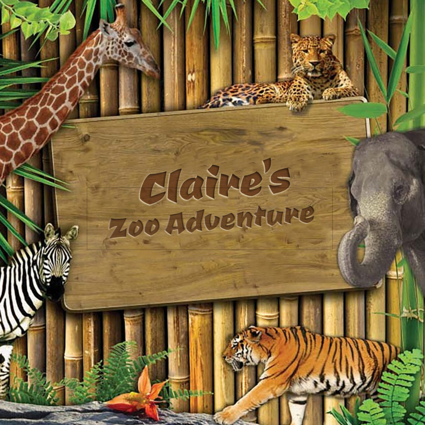 Your Child Goes to the Zoo Hard Cover Storybook