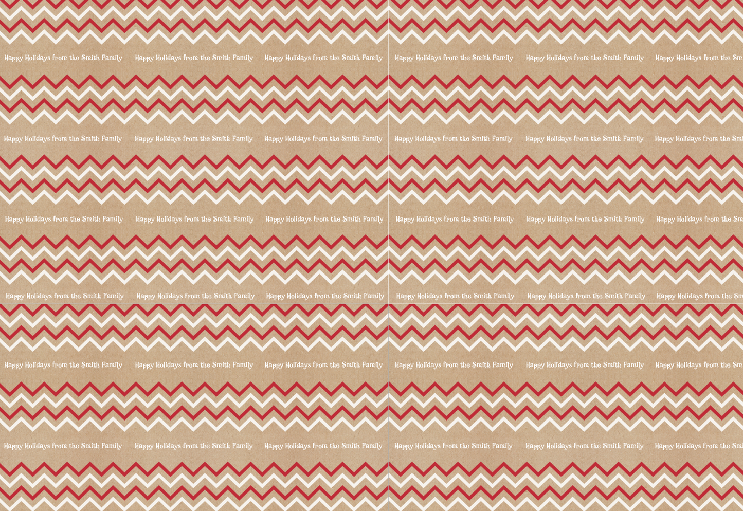 Chevron Personalized Wrapping Paper