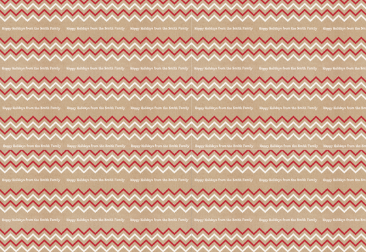 Chevron Personalized Wrapping Paper