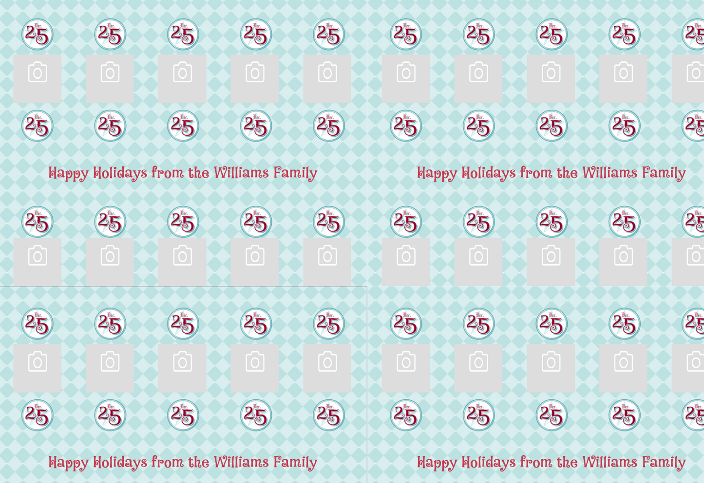 Holiday Personalized Wrapping Paper