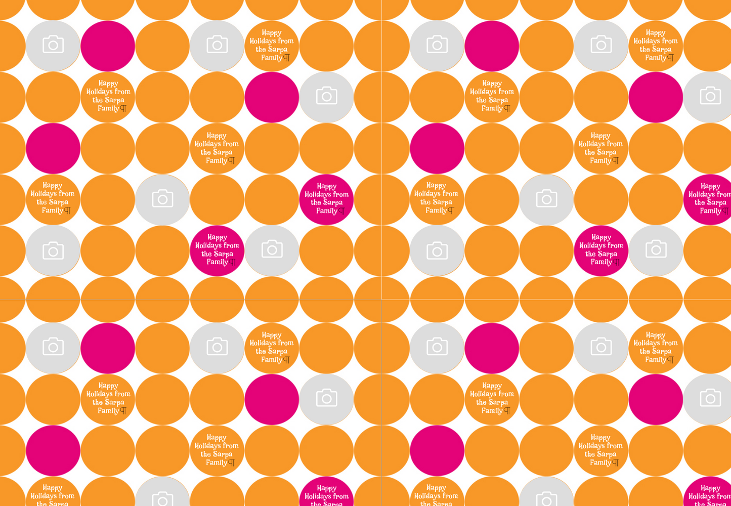 Citrus Dots Personalized Wrapping Paper