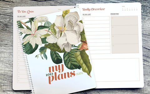 8.5 x 11 notebook with color pages